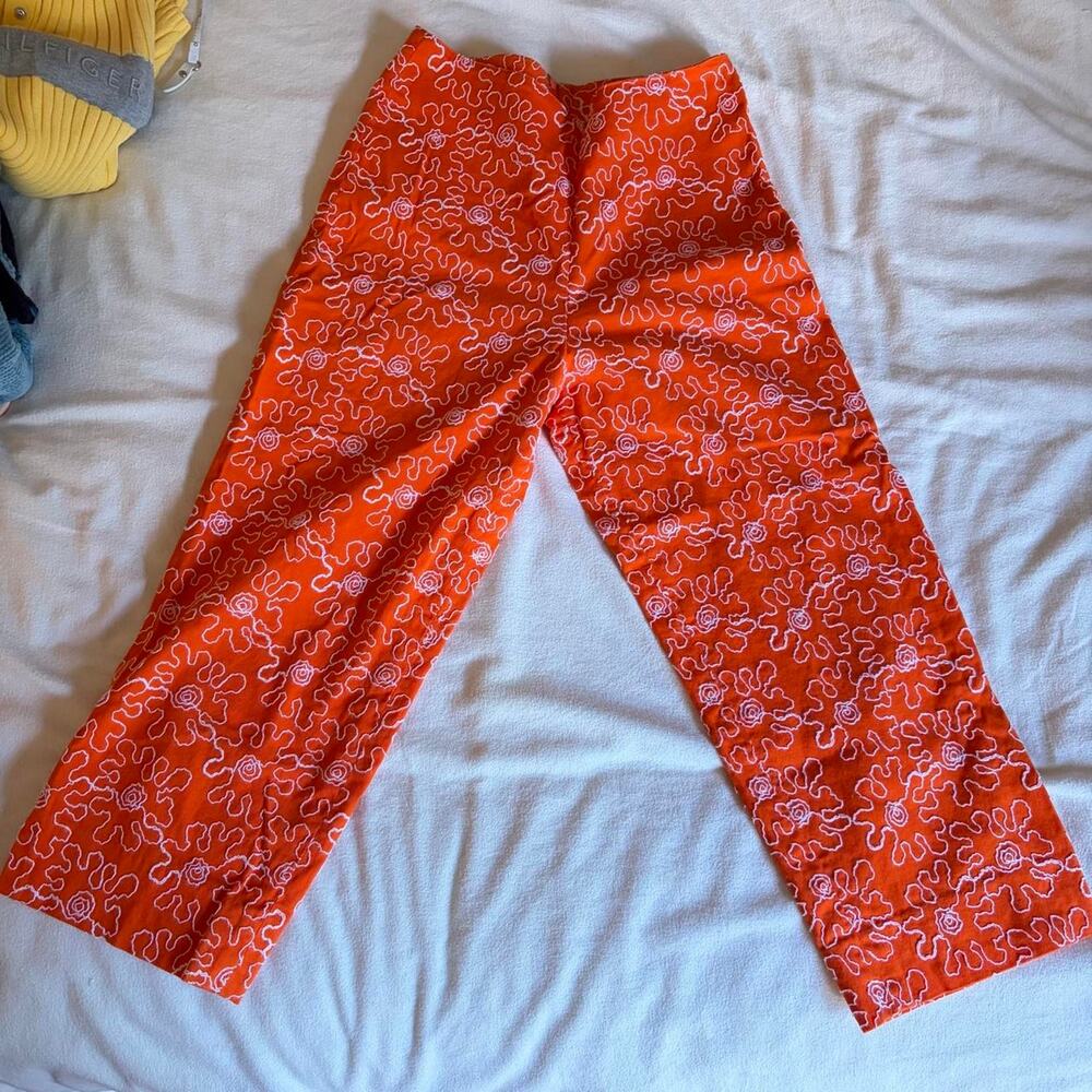 VINTAGE B&J WIDE-LEG CAPRI COTTON TWILL